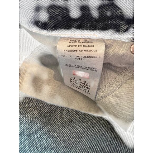 Wrangler Blue Denim Jeans Men's Size 40x32 Classic Fit 100% Cotton - Picture 5 of 7